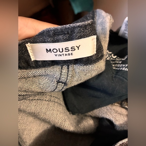 MOUSSY VINTAGE Black Checotah Mid-Rise Skinny Jeans with Chewed Hem size 26 - Picture 14 of 14